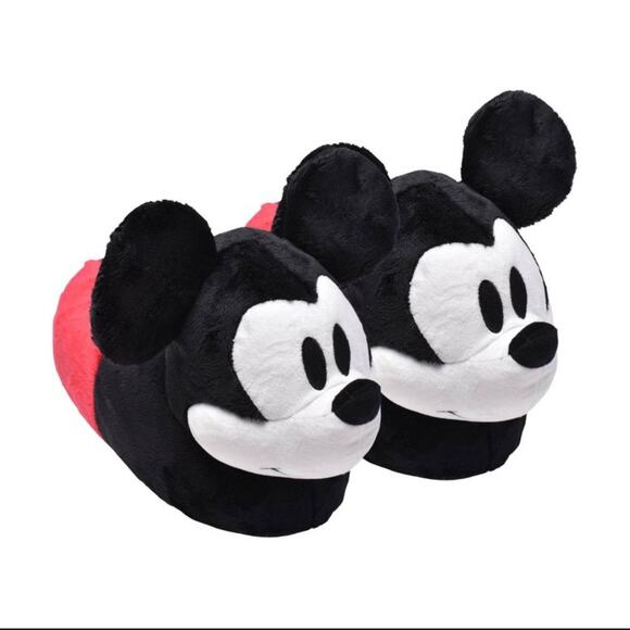 NWT- Adult Mickey Slippers - Red XL: Disney Backless Slip-On - Picture 1 of 6